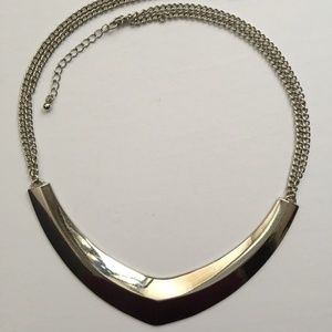(4 for $15) Simple Silver Statement Necklace